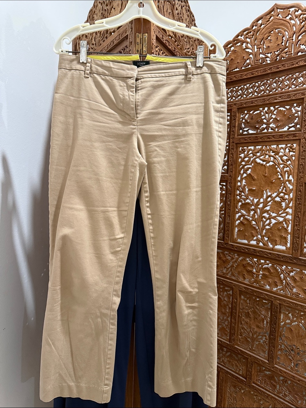 J. Crew Beige Straight-Leg Jeans